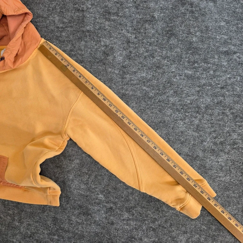 Adidas Originals RYV Hoodie Small Orange Athletic Utility‎ Sweatshirt Pullover
